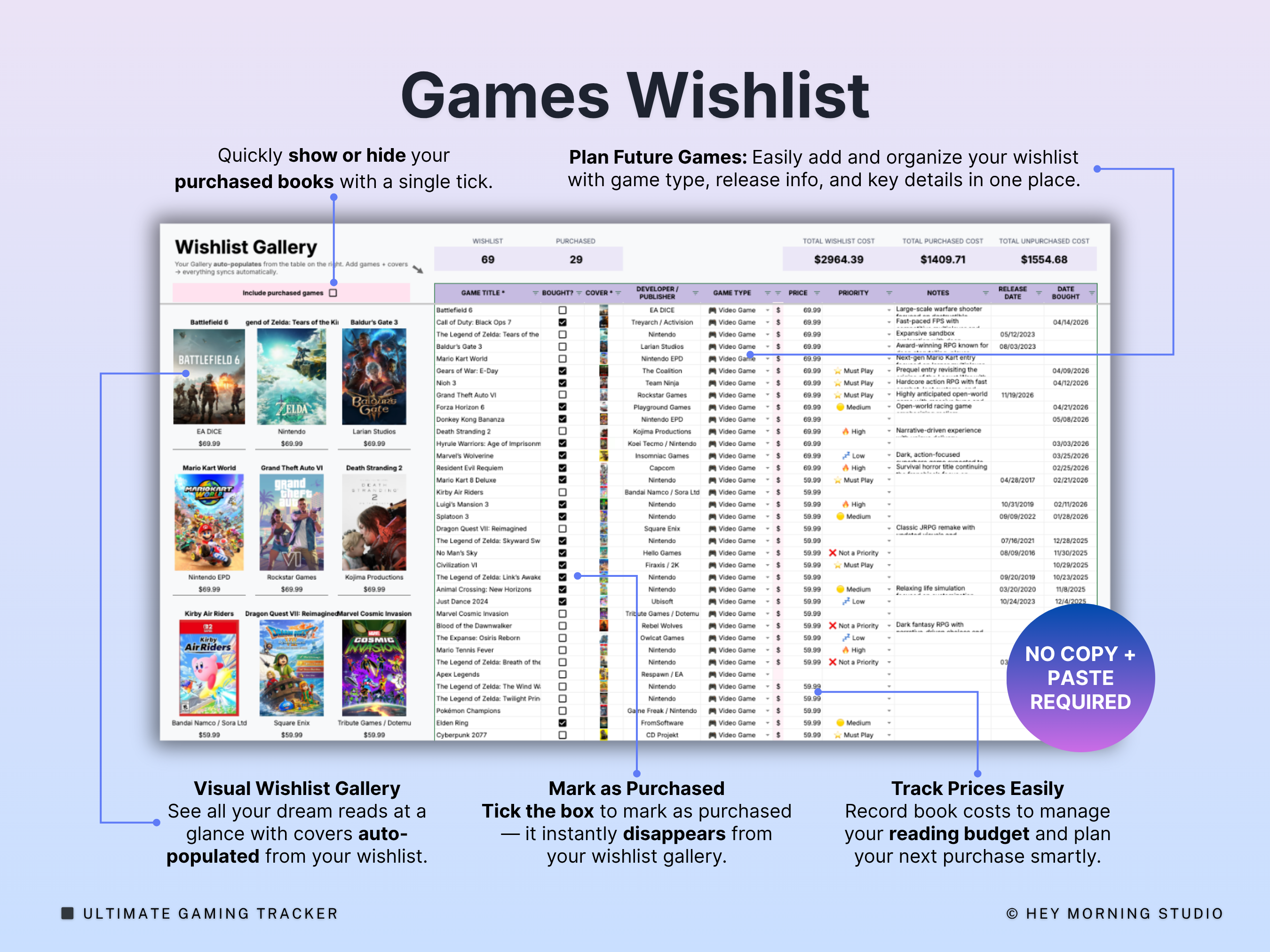 Gaming Tracker Video Games Library