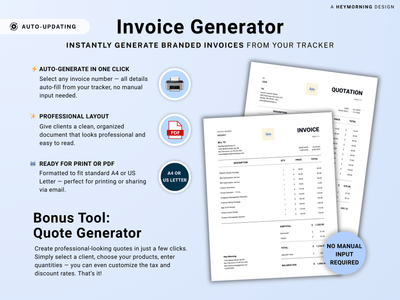 Invoice Tracker Invoice Generator