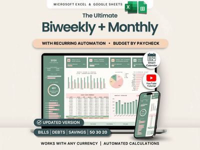 Biweekly & Monthly Budget by Paycheck
