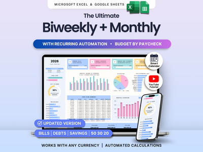 Biweekly Monthly Budget by Paycheck