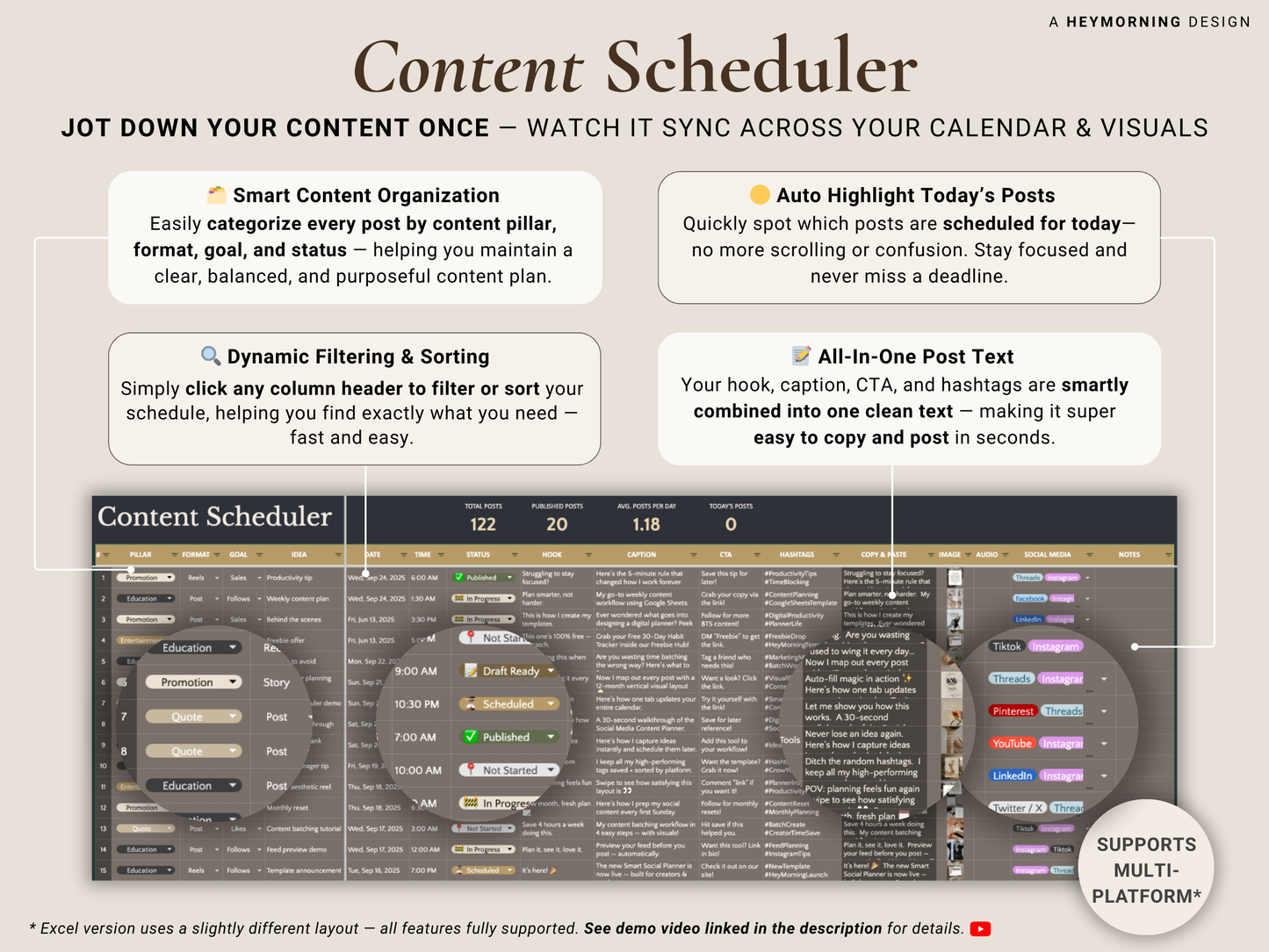 Social Media Content Planner