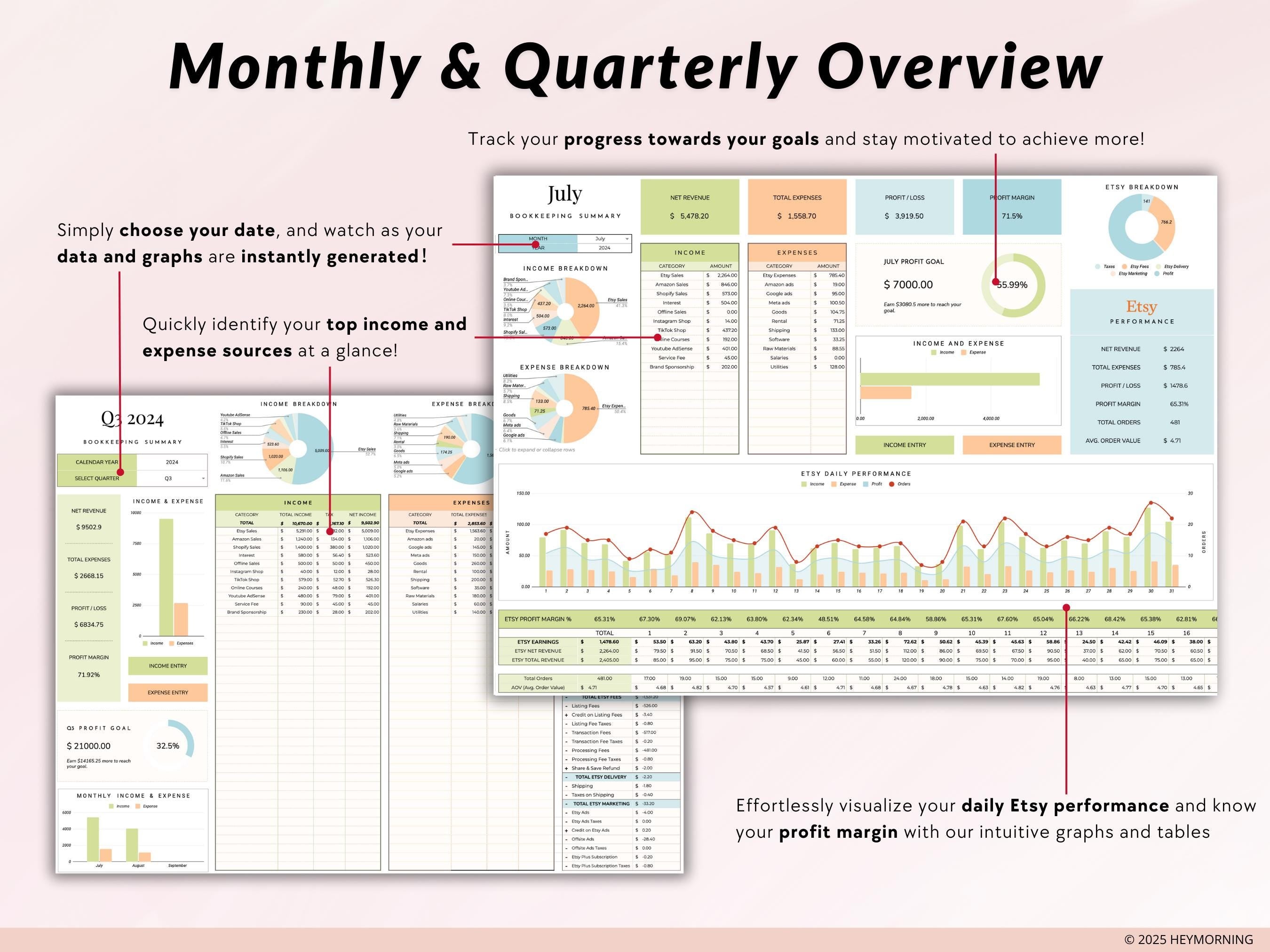 Etsy Seller Bookkeeping - Hey Morning