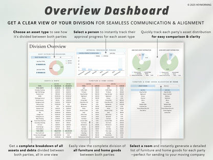 Divorce Financial Organizer Spreadsheet