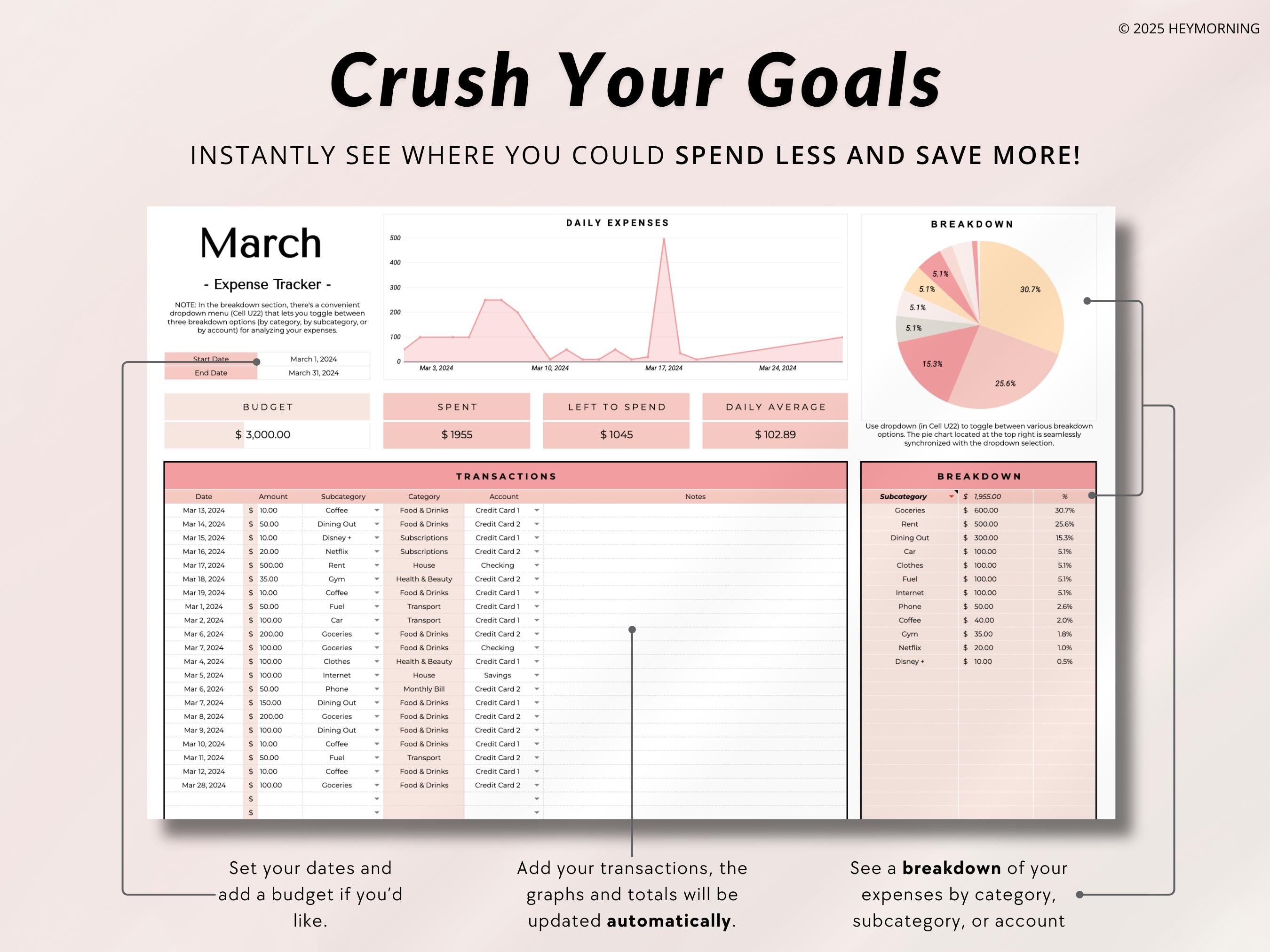 Simple Expense Tracker - Hey Morning