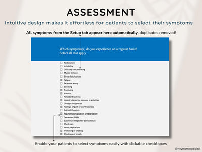 Symptom Checker - Fully Customizable - Hey Morning