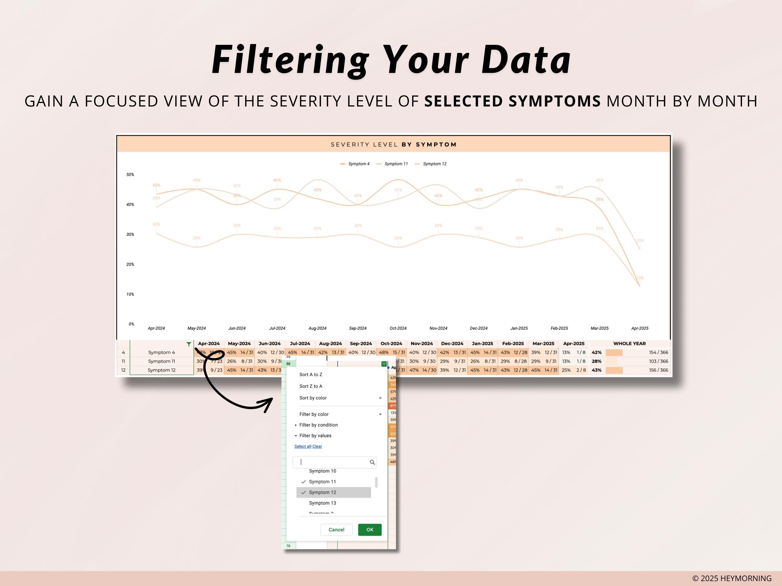 Symptom Tracker - Hey Morning