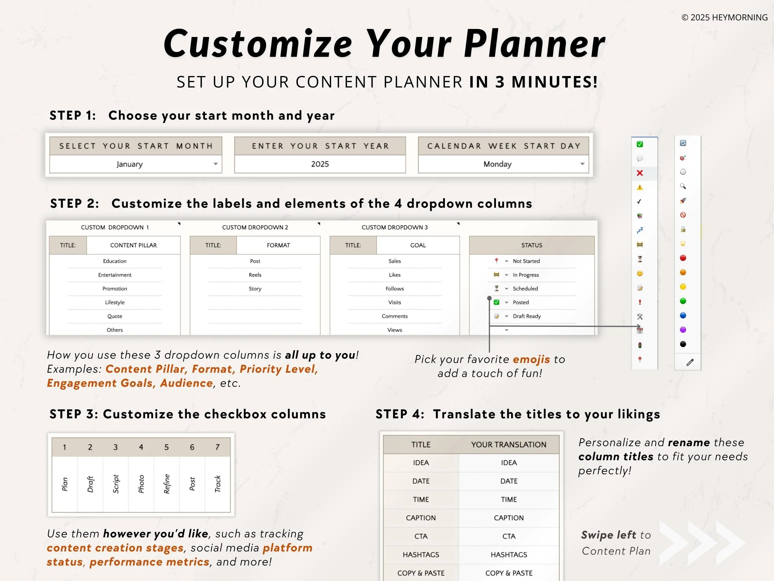 12-Month Content Calendar - Hey Morning