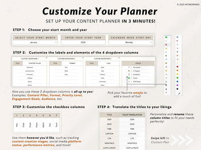 12-Month Content Calendar - Hey Morning