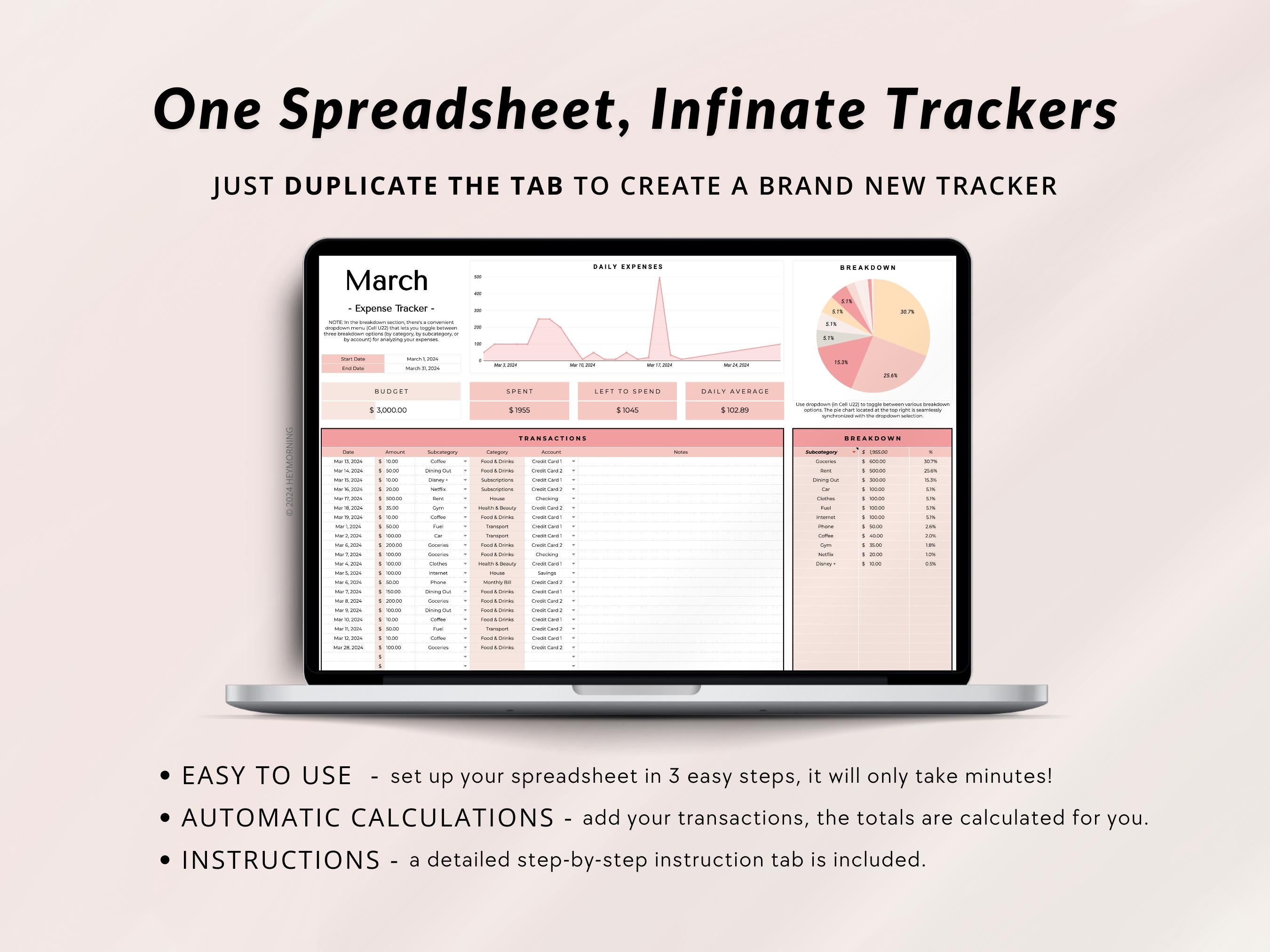Simple Expense Tracker - Hey Morning