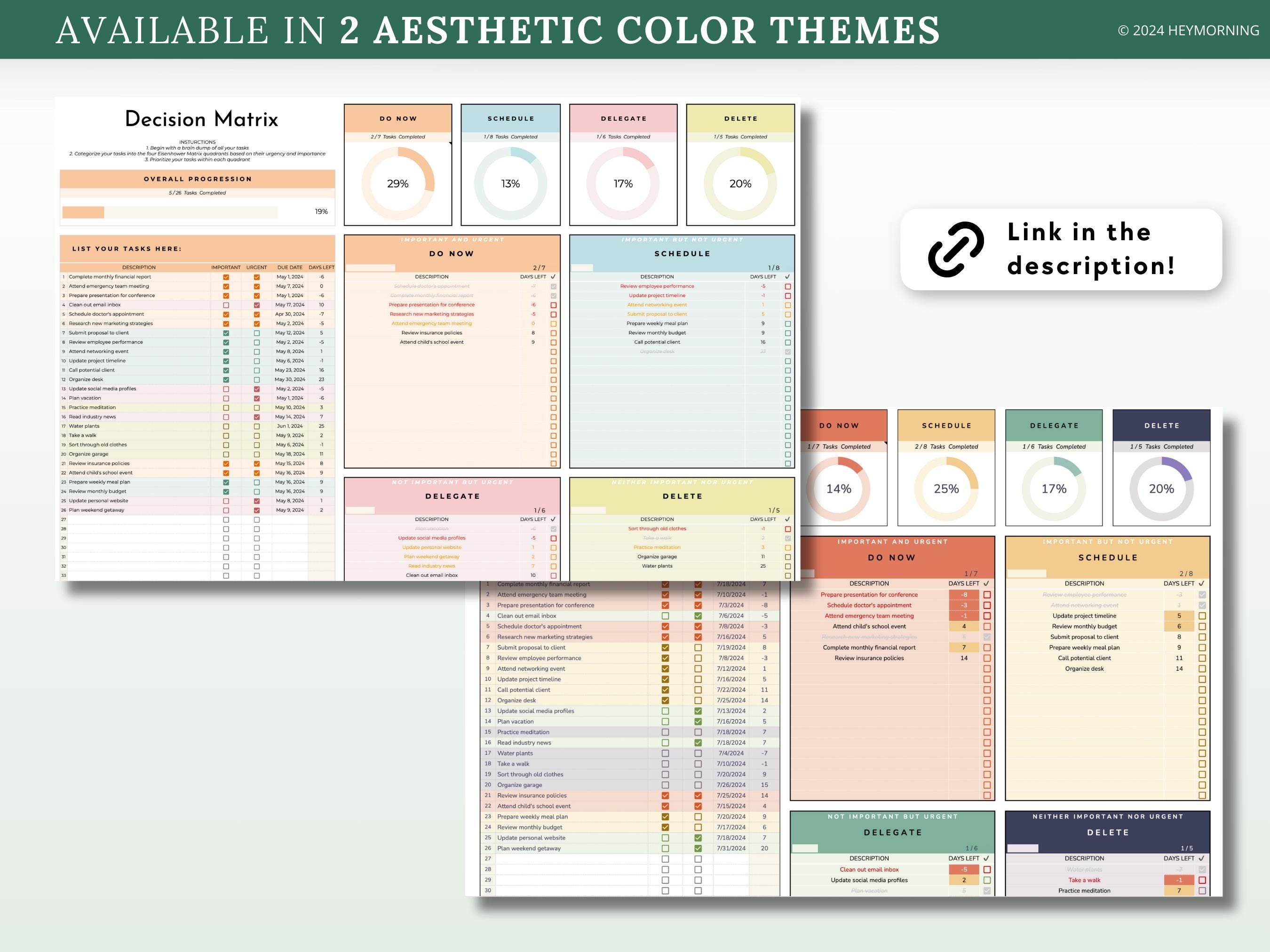 Eisenhower Matrix - Hey Morning
