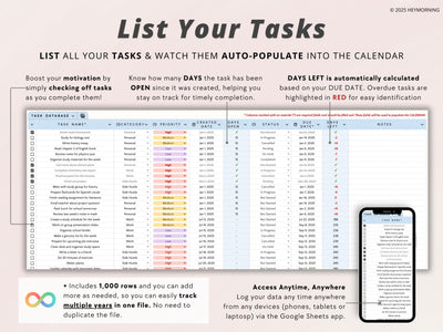 Simple Task Tracker - Hey Morning