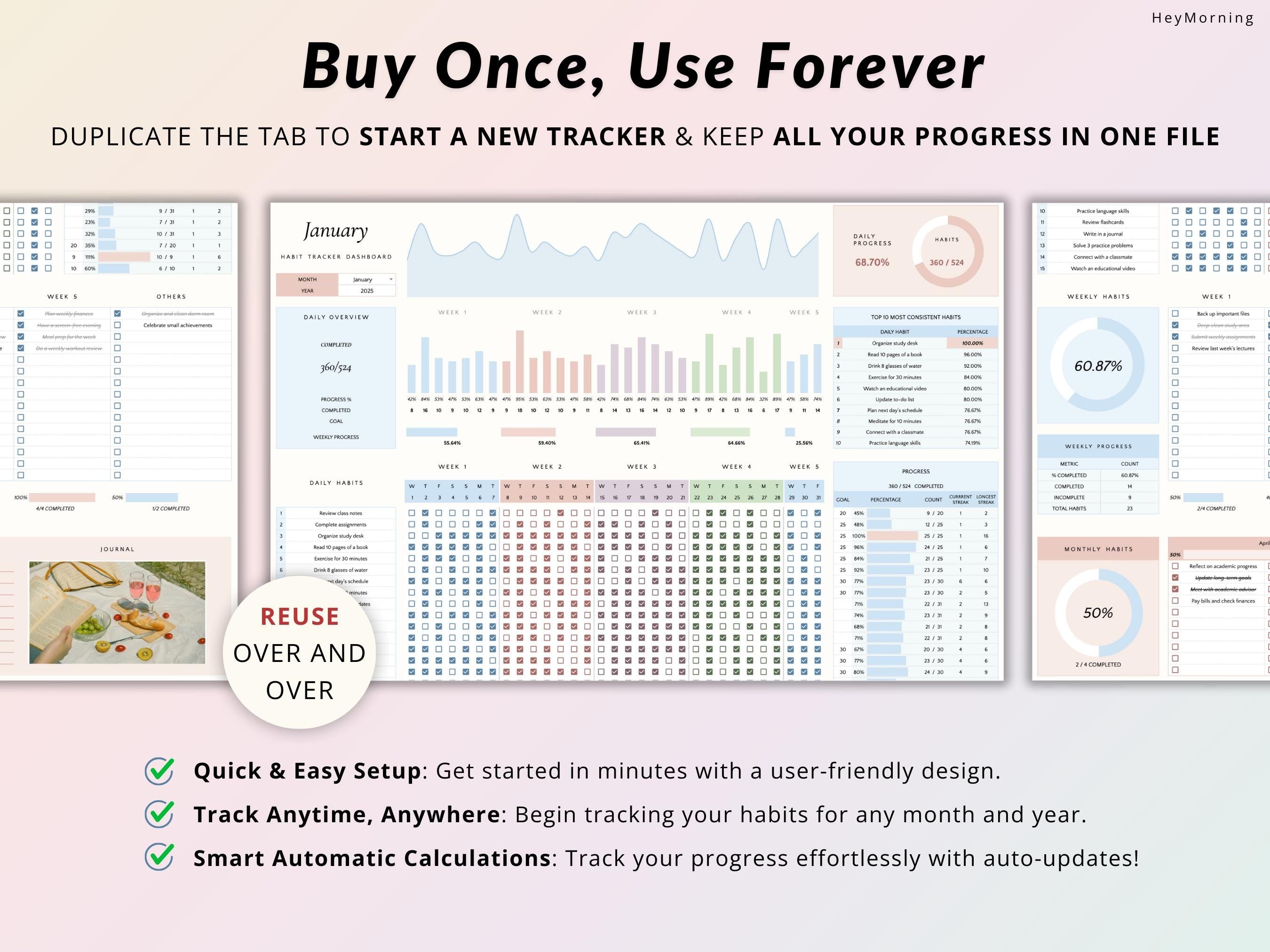 Simple Habit Tracker - Hey Morning