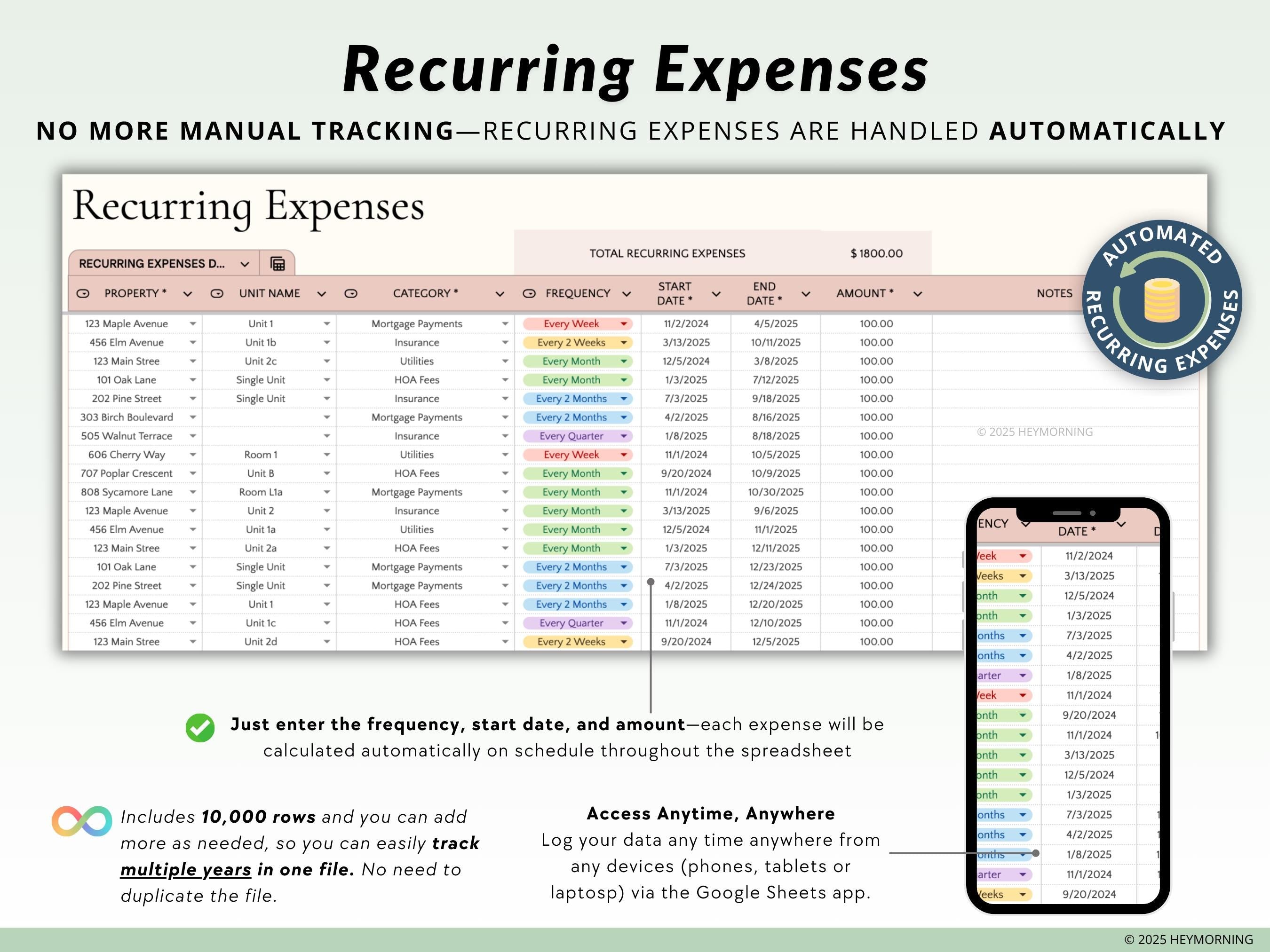 Ultimate Airbnb Tracker - Hey Morning