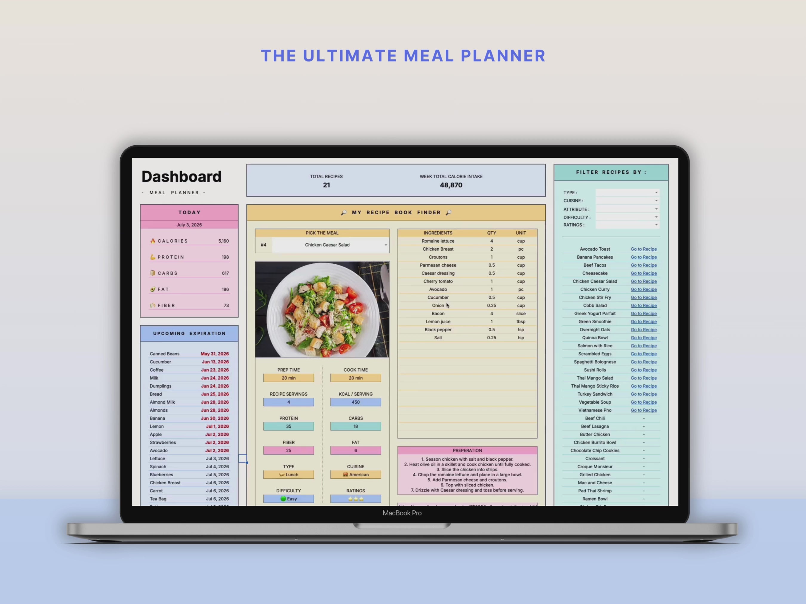 Load video: All-in-One Meal Planner