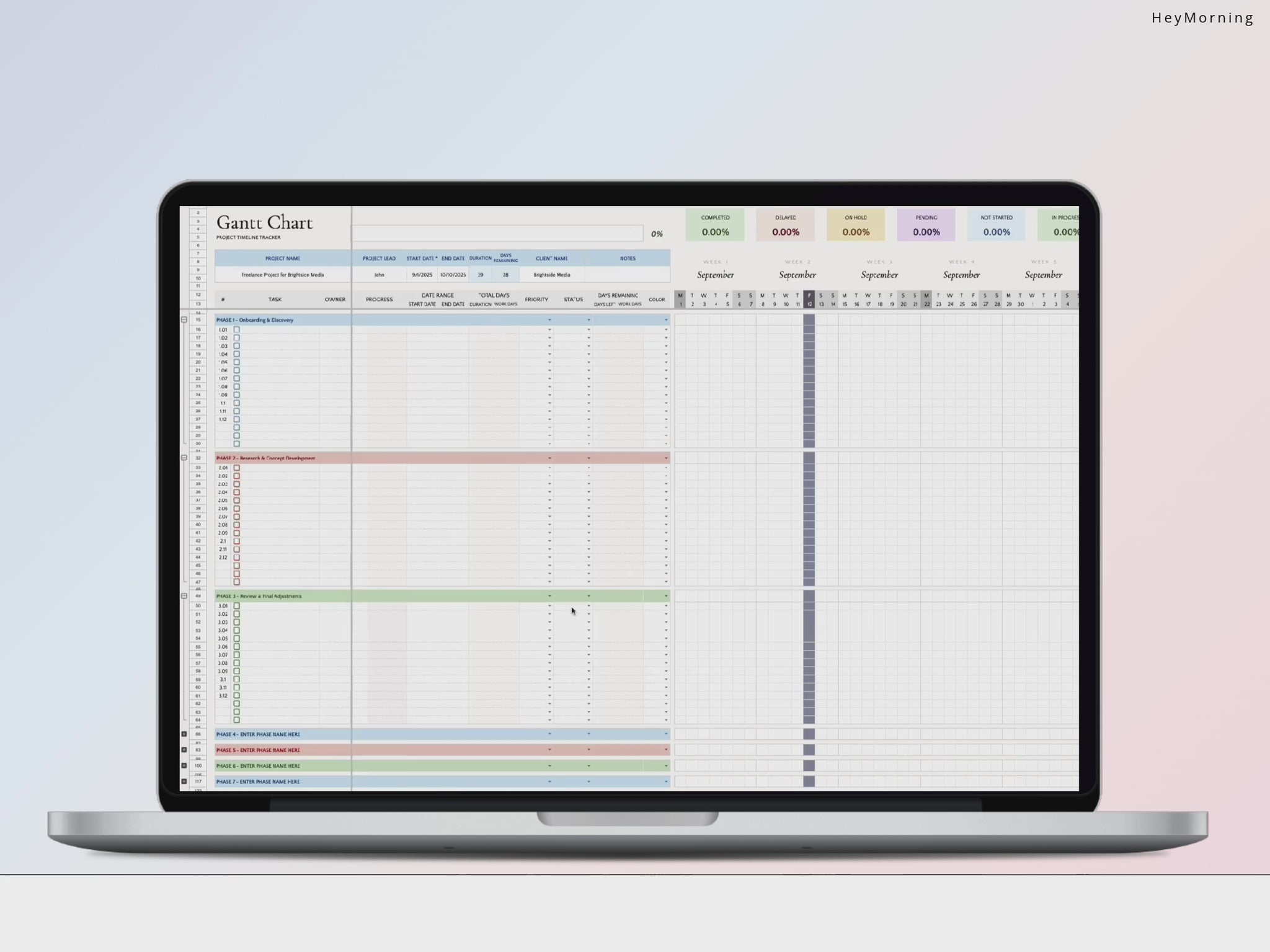 Gantt Chart