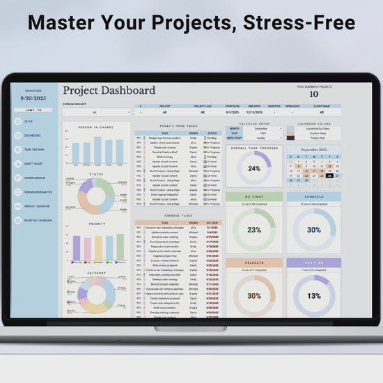 All-in-One Project Manager Spreadsheet
