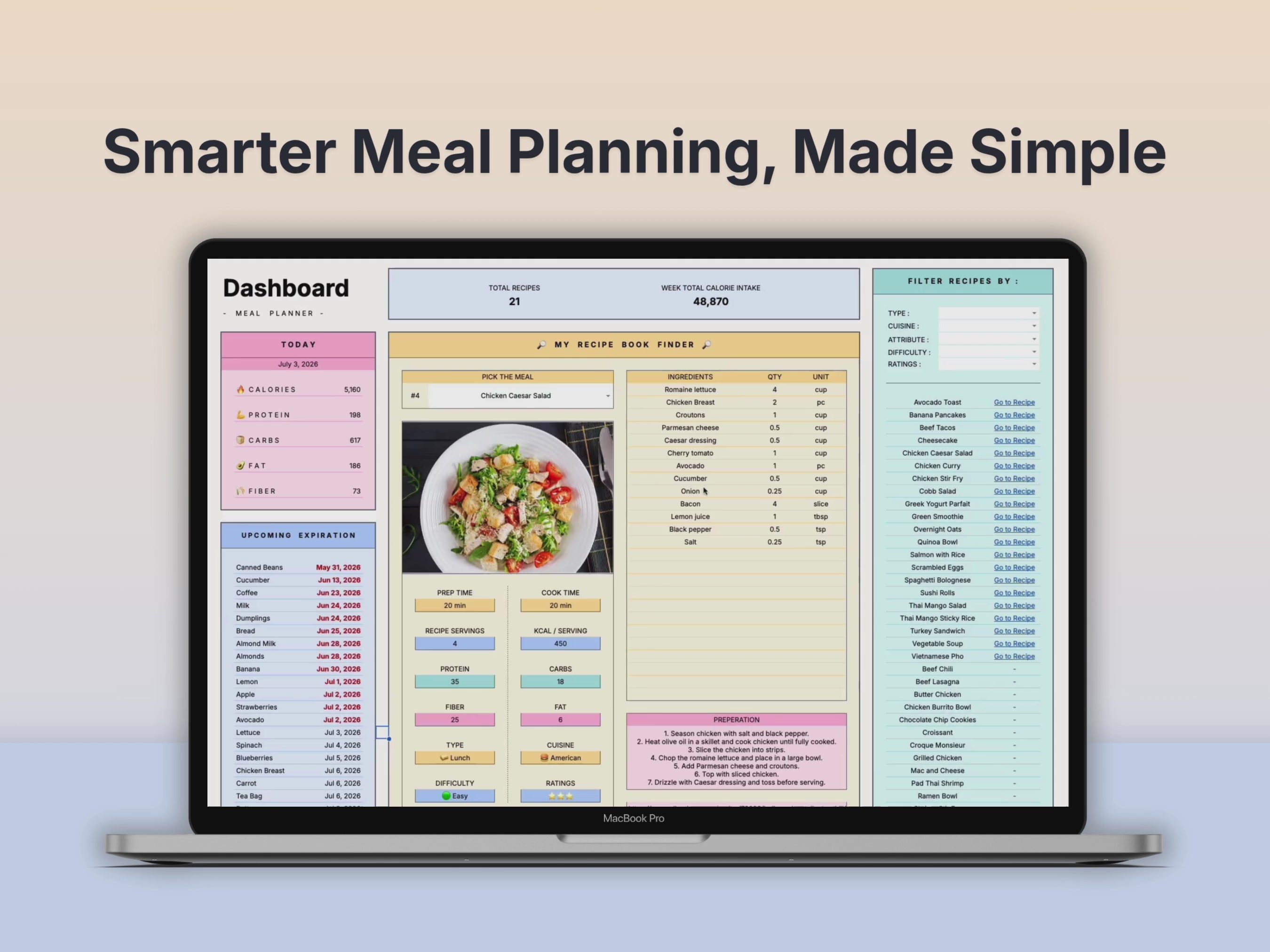 All-in-One Meal Planner