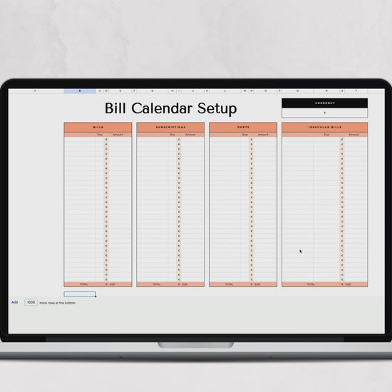 Bill Calendar