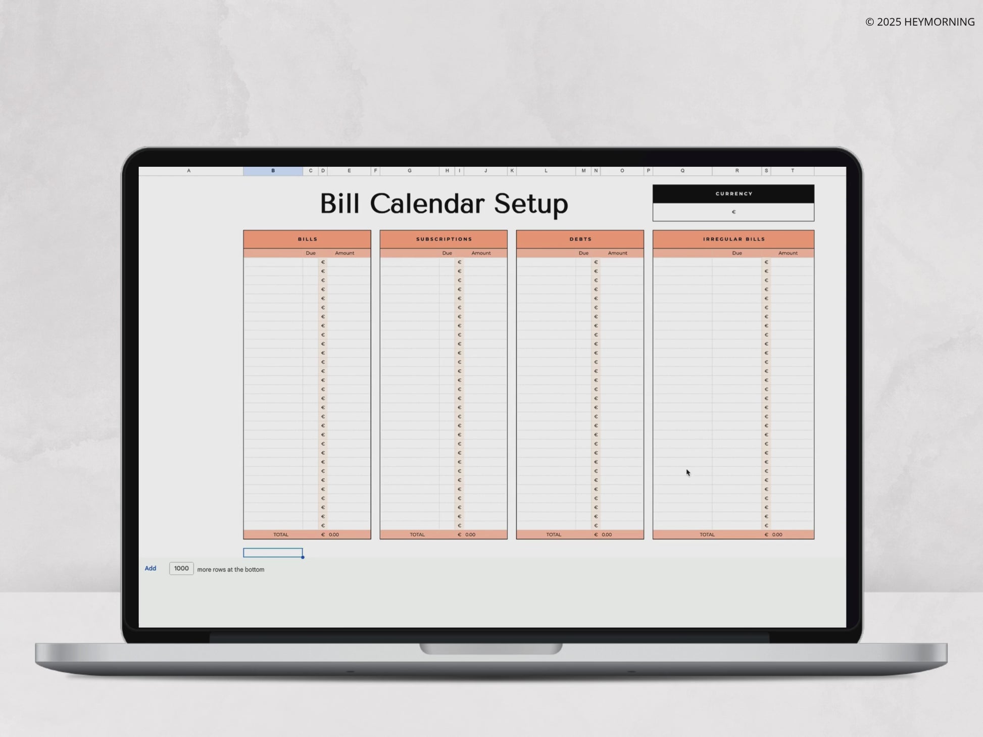Bill Calendar