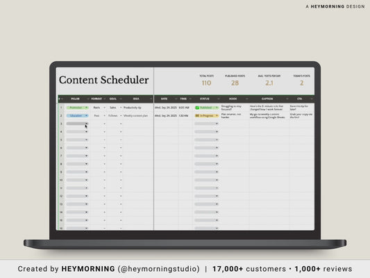 Social Media Content Planner