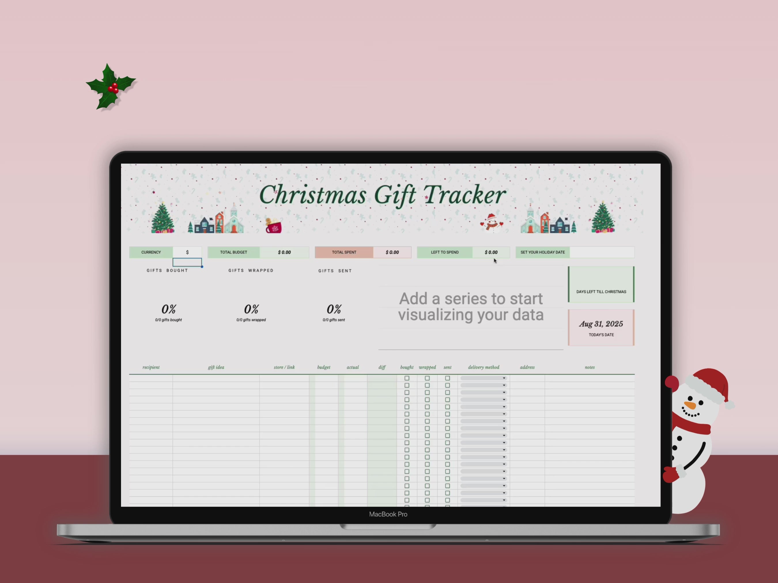 Load video: Christmas Gift Tracker