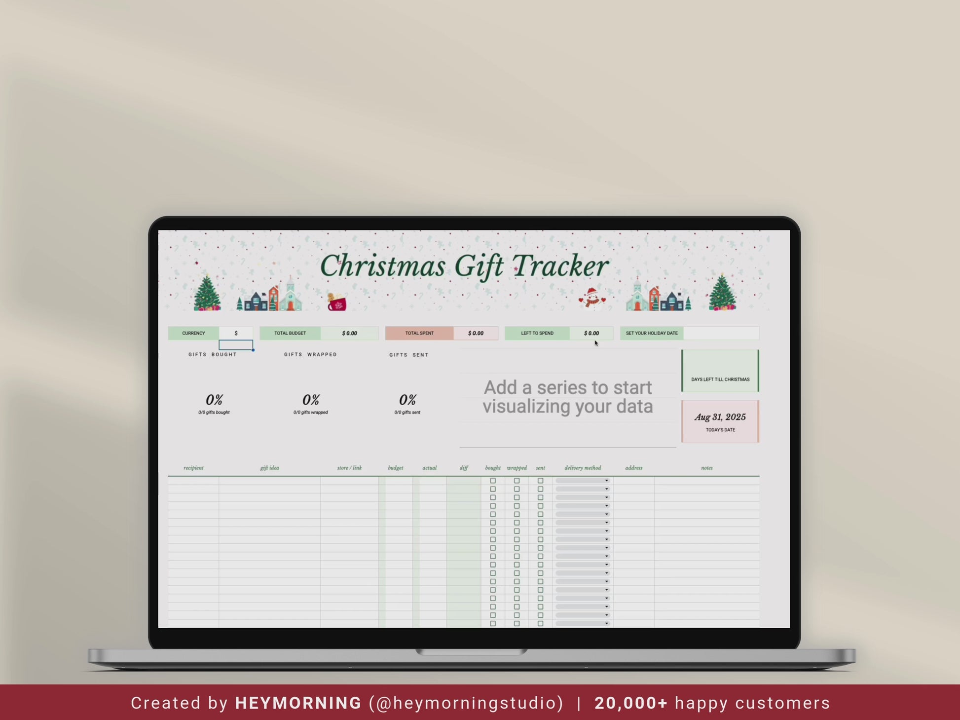 Christmas Gift Tracker