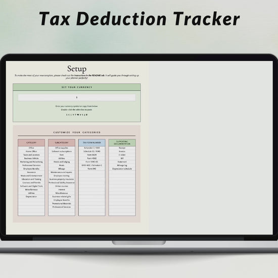 Tax Deduction Tracker