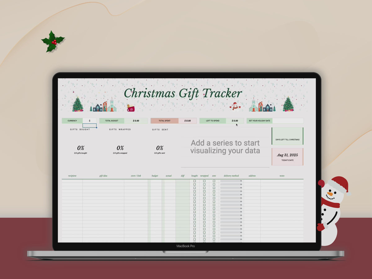 Christmas Gift Tracker