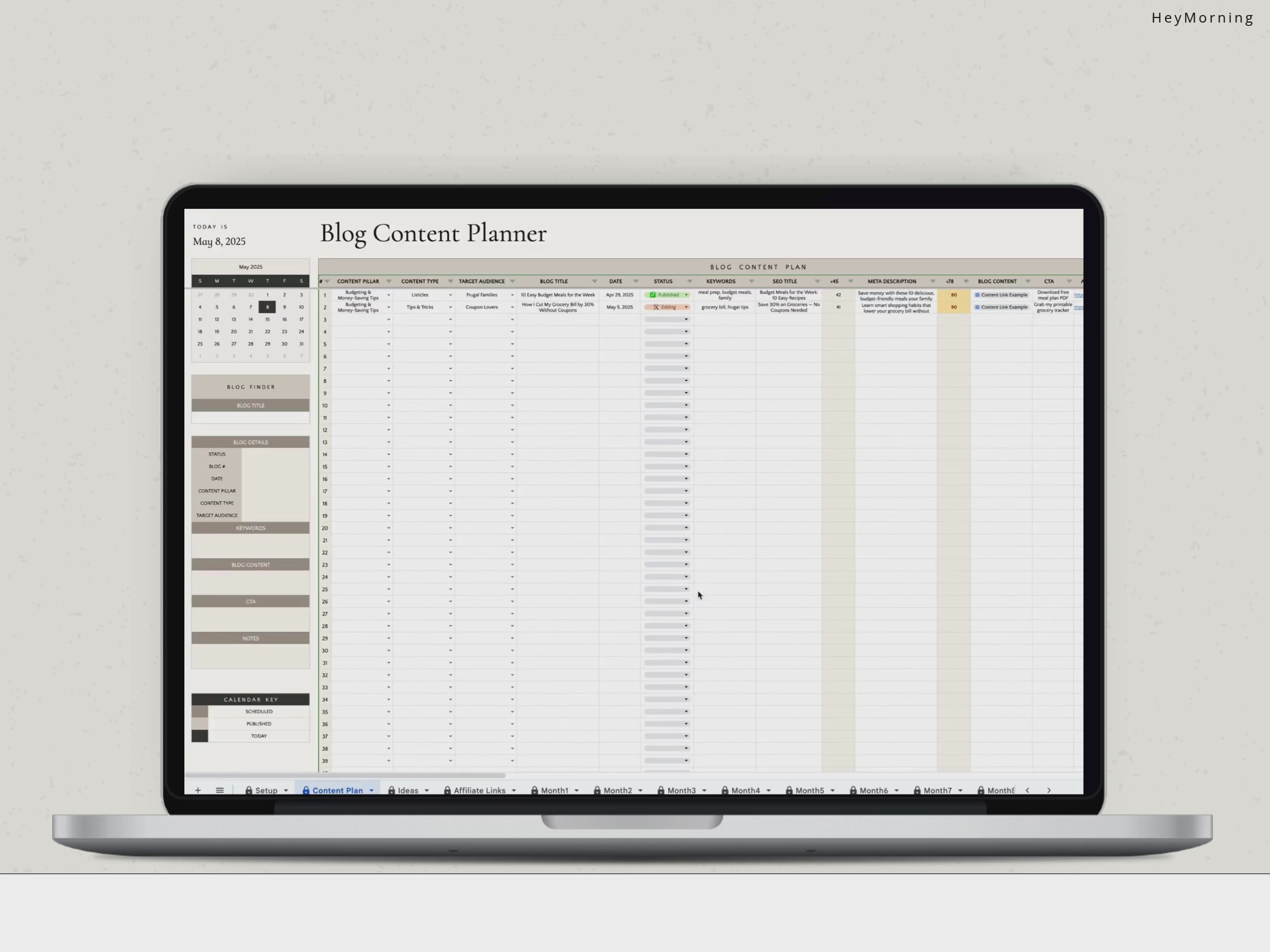 Load video: Blog Content Planner
