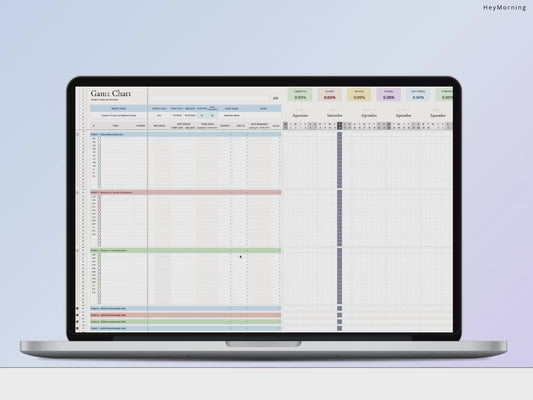 Gantt Chart - Pastel
