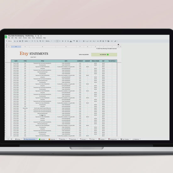 Etsy Seller Bookkeeping