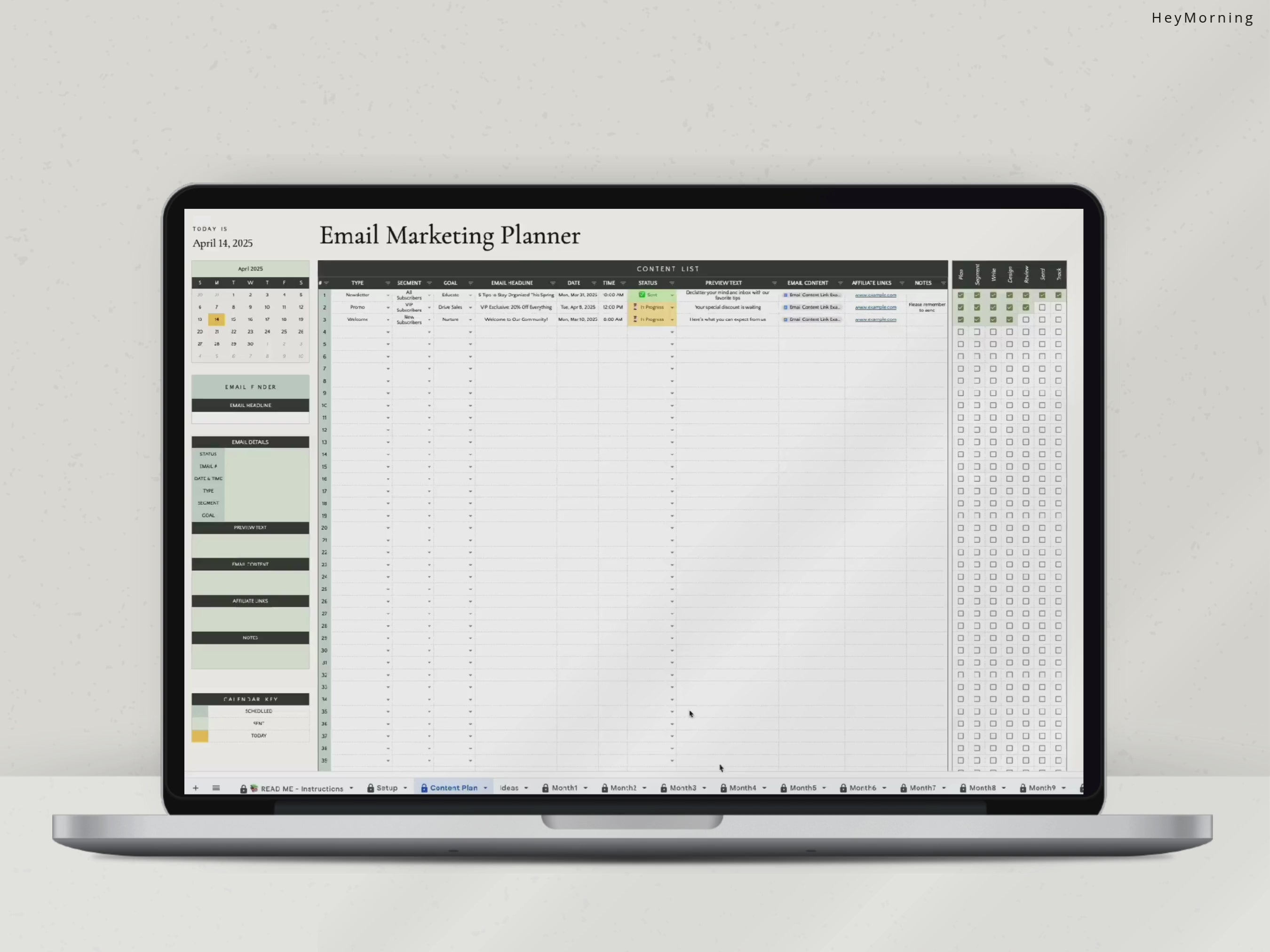 Load video: Email Marketing Planner