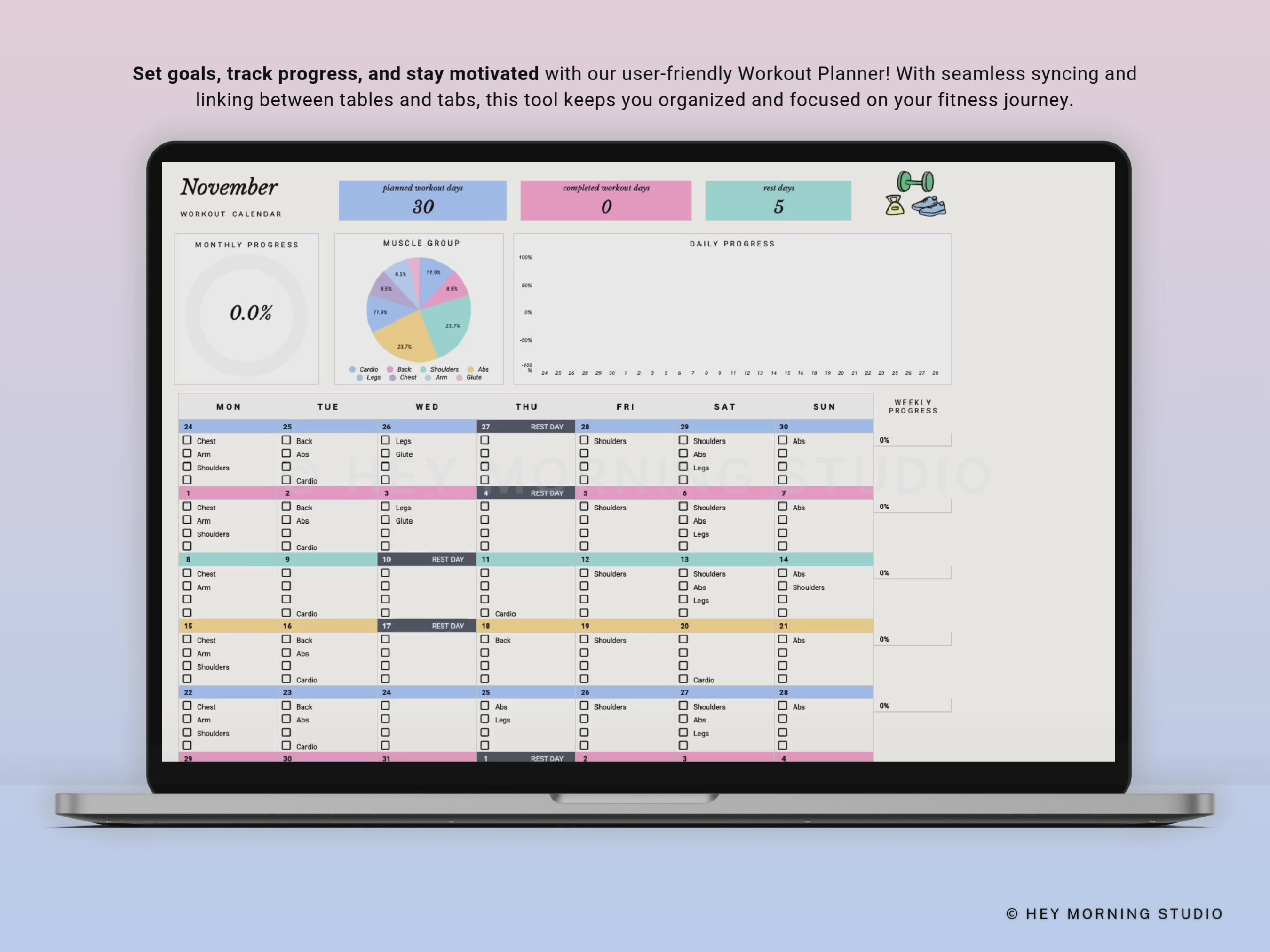 Load video: Workout Planner