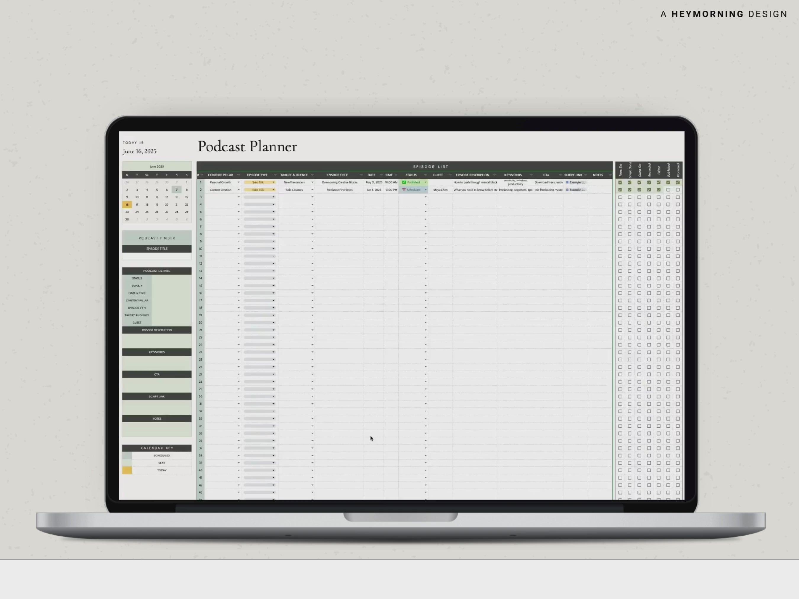 Load video: Podcast Content Planner