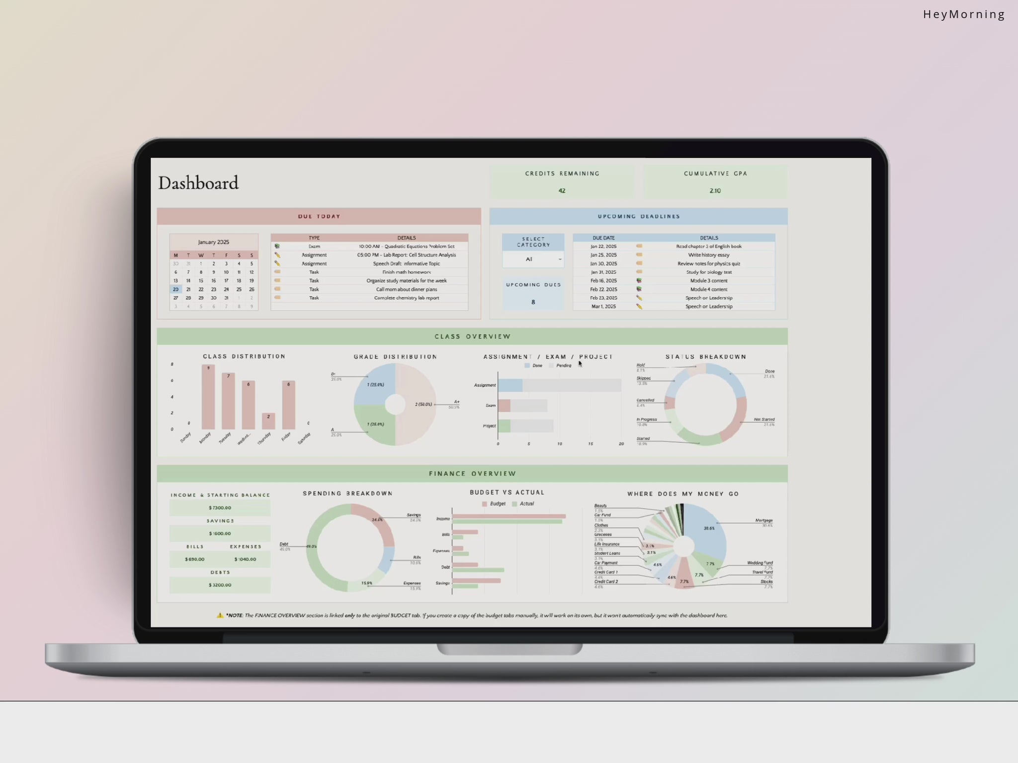 All-in-One Student Planner