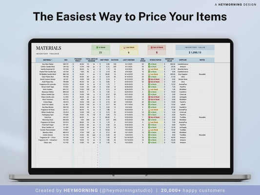 Pricing Calculator Spreadsheet